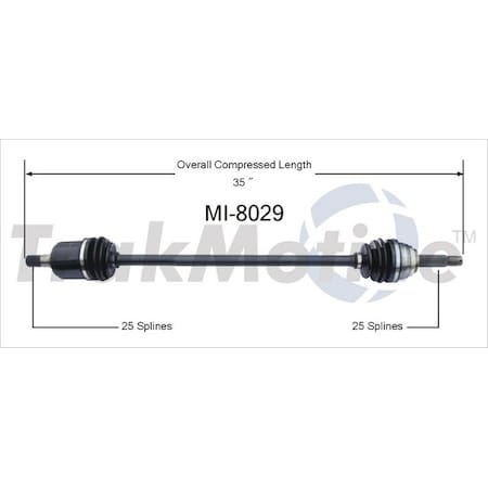 Surtrack Axle Cv Axle Shaft, Mi-8029 MI-8029